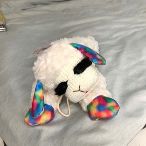 Tie-Dye LambChop dog toy